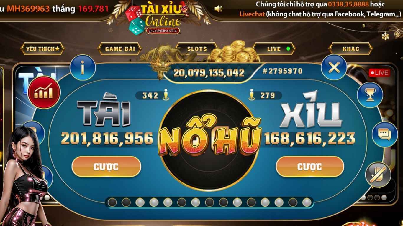 Game tài xỉu Nổ hũ