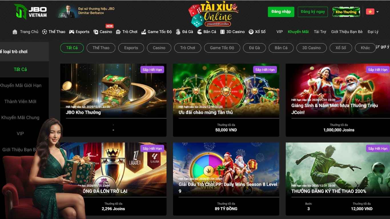Các chương trình khuyến mãi siêu hot của nhà cái JBO