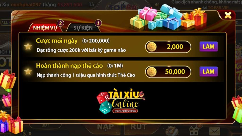 Những khuyến mãi TOP88 mới nhất