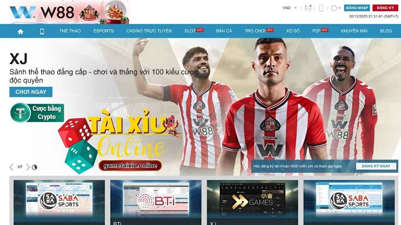 Những tựa game cá cược Hot nhất tại W88
