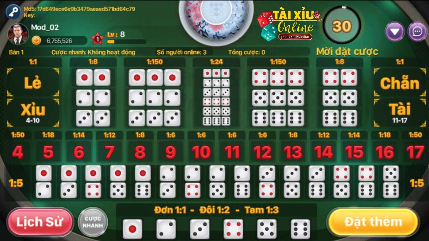 Tổng hợp các game Tài Xỉu Sin88