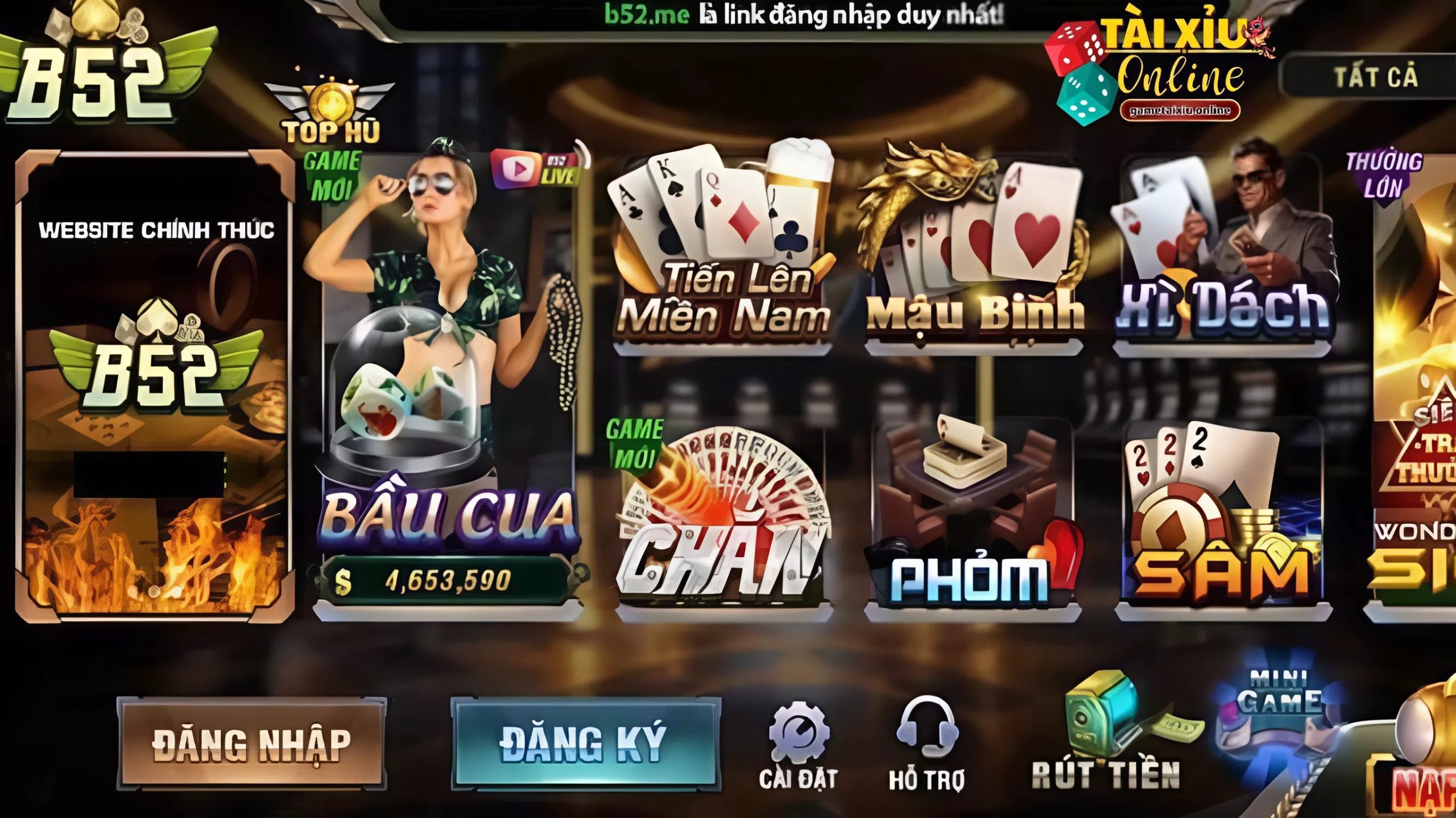 Tổng hợp sảnh game HOT tại B52 Club