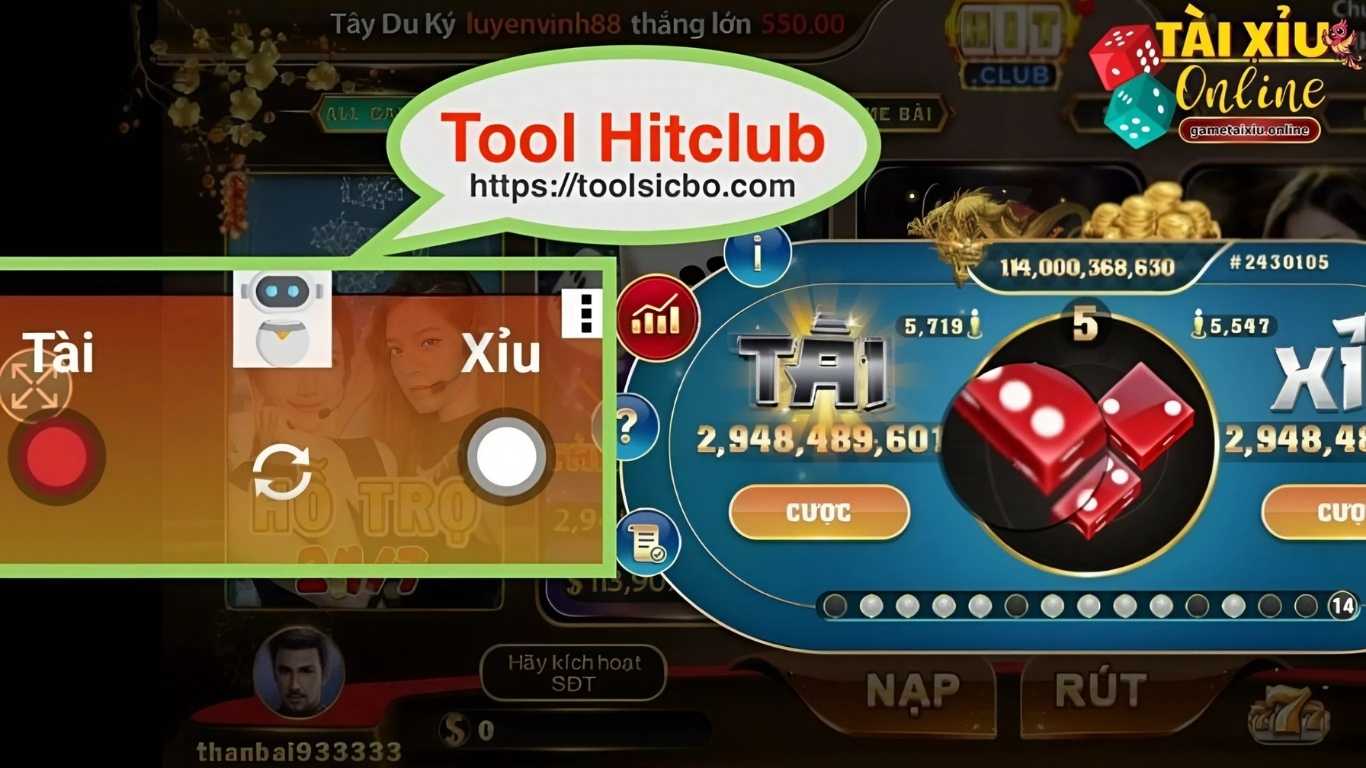 Tool hack Tài Xỉu Hitclub có can thiệp vào kết quả cá cược?
